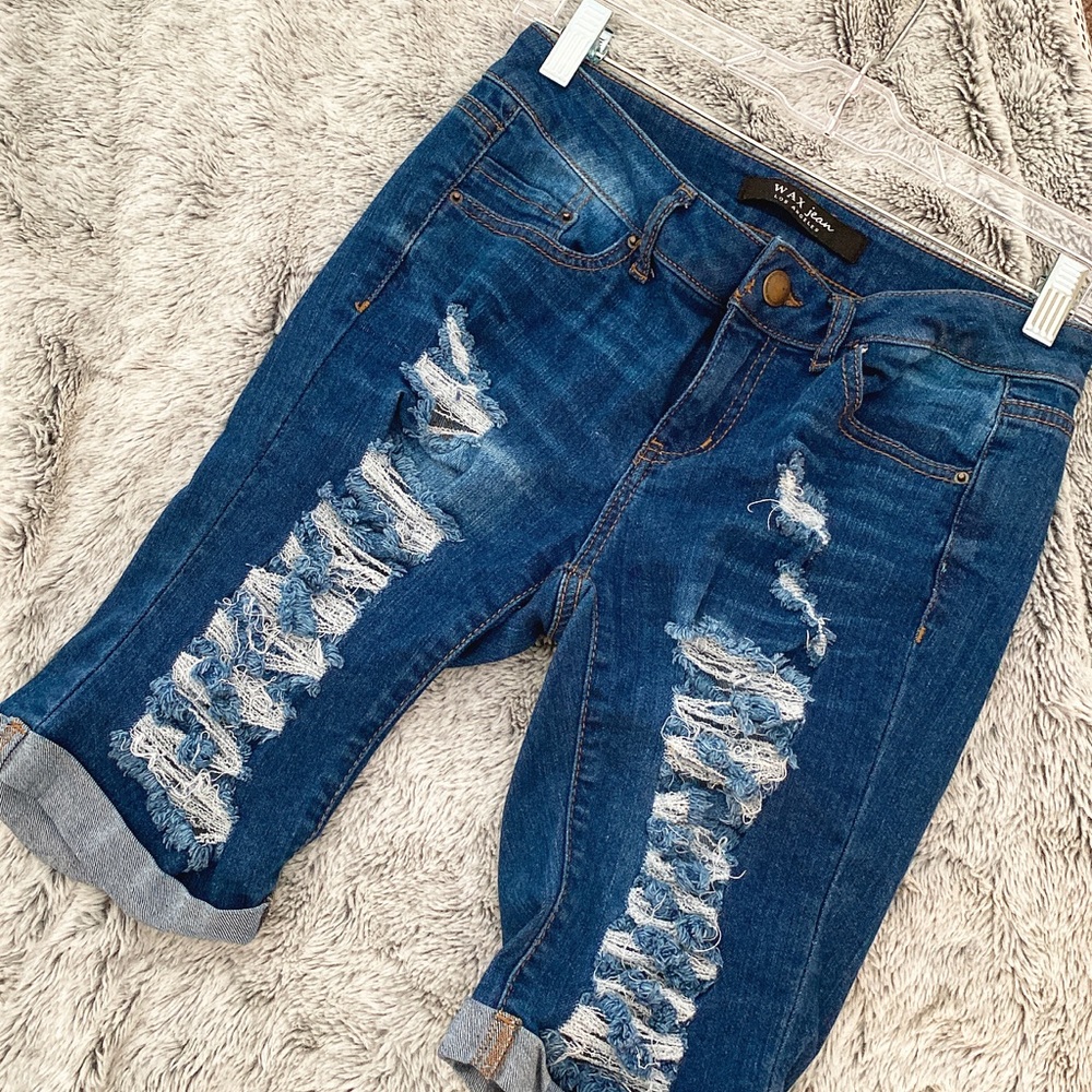 ‼️Fashion Nova‼️ ripped cropped/bermudas 👖